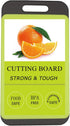 Mini Kitchen Cutting Board Mats, BPA Free, 2 Pack, Dishwasher Safe, Juice Grooves, Easy Grip Handle