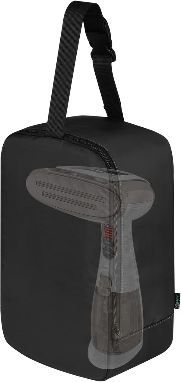 Beautyflier Portable Travel Steamer Bag for Conair Clothes Steamer, Handheld Steamer Holder with Strap (Black)
