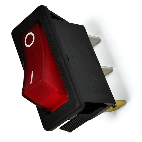 Rocker Switch Lighted On Off for Electric Fireplaces, FMI Desa 120927-24, 120 Volt