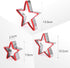 Star Cookie Cutters Set - 3pcs Stainless Steel, Food Grade Large & Mini Star Cookie Cutters for Cookies, Sandwiches