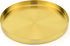Ajiaguo Counter (5"W+ 8"W+ 12"W 1.1"H) Gold Tray Round Serving Platter - Metal Decorative Plate for Bar Club Lounge