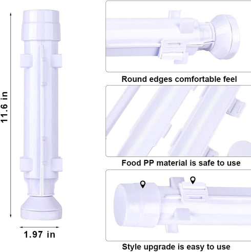 URED Sushi Maker Kit - Sushi Bazooka Roller Mold for Homemade Sushi, Food Grade Plastic Kitchen Utensils
