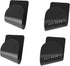 YIKANGHENG 2 Pairs Pot Lid Holder, Wall Mounted, Width Adjustable Black Plastic Holder Rack for Kitchen