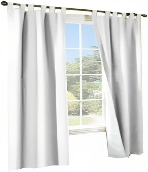 Thermalogic Weathermate Tab Top Panel Pair 40 x 84 in White