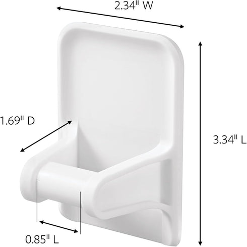 Command Spray Bottle Hangers, White/Gray, 2
