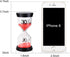 EMDMAK Colorful Sand Timer, Hourglass Sandglass Timer, 1/3/5/10/15/30 mins, Pack of 6 for Games, Classroom, Home Office