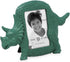 Isaac Jacobs 2” x 3” Resin Dinosaur Picture Frame, Vertical Keepsake Photo Frame with Easel and Hanging Tabs for