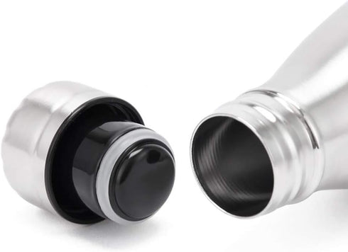 18/8 350ml 500ml 750ml 1000ml (500ml) Double Wall Stainless Steel Vacuum Cola Shape Bottle, Narrow Mouth Thermo Flask