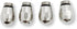 Steam Nozzle Set for Espresso Machines - 4 Piece Set Fits M10-10mm Nozzles for Rocket, ECM, La Spaziale, and More