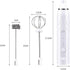 Coffee Whisk Foam Mixer with Stainless Steel Stand, Handheld Electric Milk Frother for Latte and Hot Chocolate