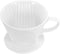 Pour Over Ceramic Coffee Dripper with 3 Holes Flat Bottom, Porcelain Slow Filter Cone for Home, Travel, Camping