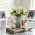 Easter decorations - Easter Bunny decorations -Resin rabbits With carrot and eggs -Bunny statues for indoor tabletop