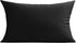 12x20 Set 2 VAKADO Lumbar Outdoor Waterproof Black Throw Pillow Covers of Decorative Tender Green Outside Patio
