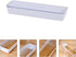 Cabilock Flatware Tray With Lid Kitchen Drawer Organizer With Lid And Drainer Plastic Kitchen Cutlery Tray and Utensil Storage Container with Cover (White) by Cabilock