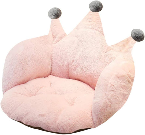 Crown Office Soft Cushion Plush Comfort Seat Pad, Cozy Warm Seat Pillow for Armchair, Relieves Back Coccyx Pain