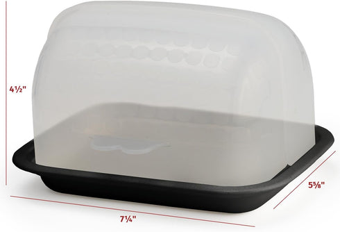 Signoraware Butter Dish with Lid, BPA-Free and Dishwasher-Safe, Unbreakable Container for Counter, Fridge, Picnic