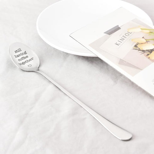 Coffee Spoon Gifts for Girlfriend, Boyfriend, Husband, Wife, Funny Moving Away Gifts for Coffee Lovers