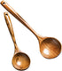 2 Pcs Wooden Spoon Ladle for Cooking, Non Toxic Kitchen Tools, 14 inch Long & 11 inch Large Deep Ladle Set