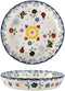 Ceramic Pie Pan, 10 Inch Round Bakeware for Oven (Butterfly Design)