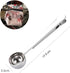 Coffee Scoop Clip Stainless Steel Tablespoon with Long Handle, Multifunction Sealing Bag Clip for Kitchen Tools