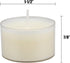 Stonebriar 48 Count White Unscented Smokeless Long Burning Clear Cup Tea Light Candles with 8 Hour Burn Time