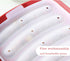 Non-Stick Silicone Sausage Mold for Homemade Hot Dogs, BPA Free, 6-Cavity for Oven and Microwave (Red)