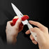 5 inch Paring Knife, German 1.4116 Stainless Steel Peeling Knife with White ABS Handle, Gift Box Included