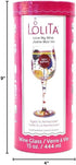 Lolita Aged to Perfection Artisan Painted Birthday Wine Glass