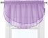 Stylemaster Elegance Sheer Voile Ascot Valance, 60" x 24", Lilac