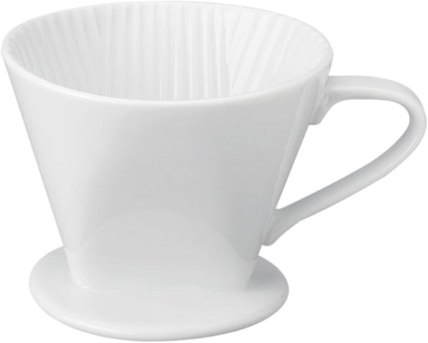 Fino Filter Cone | Fine White Porcelain | Number 2-Size | Brews 2 to 6-Servings