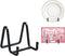 Plate Holder Easel Display Stand, 3 Inch Metal Stands for Display, Black Iron Easels for Pictures