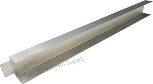 Sunrise Kitchen Supply Stainless Steel Heavy Duty Deep Fryer Joining Strip/Connector (21 5/8"L x 2"W x 1 1/4"H)