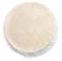 IVON 15.5'' White Round Faux Fur Rug, Fluffy Soft Cushion for Chair, Background for Nail Desk Photos (1pcs White)