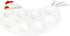 2 Pack 8-Cup Countertop Hedume Deviled Egg Platter Tray, Ceramic Hen Modelling Egg Dish, Easter Egg Tray, Deviled Egg