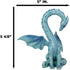 Ebros 5.5" Tall Valentine Cupid Love Blue Dragon Figurine - Romantic Male Dragon Collectible for Dungeons and Dragons
