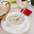 7.28 Inches Asian Soup Spoons, Stainless Steel Chinese Soup Spoon Set of 4 for Ramen Pho Dumplings