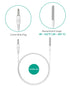 Waterproof Probe Replacement ST4/ST5 with Built-in DS18B20 Temperature Chip, 4.92ft Cable for Wireless Thermometer
