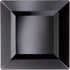 Party Essentials Disposable Classic Square Plastic Plates, 6.5", 70-Count, Black, for Wedding/All Occasions