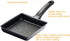 Tamagoyaki Pan Non Stick Japanese Omelette Pan, Cast Iron Rectangle Small Frying Pan with Silicone Brush, Chopsticks &