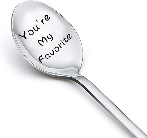 You're My Favorite Spoon for Boyfriend Girlfriend, Anniversary Wedding Gift for Couple, Christmas Gifts