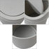 0.5 Gallon Plastic Mini Trash Can with Swing Lid, Tiny Garbage Can, Gray