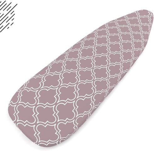 Encasa Ironing Board Covers (57"x22"), Drawstring Tightening with Thick 3 mm Felt Padding, Scorch Resistant, Printed