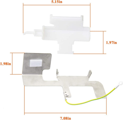 8201756 W10823377 Refrigerator Ice Dispenser Door Kit for Whirlpool, Door Chute W10467899, AP3872692
