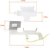 8201756 W10823377 Refrigerator Ice Dispenser Door Kit for Whirlpool, Door Chute W10467899, AP3872692