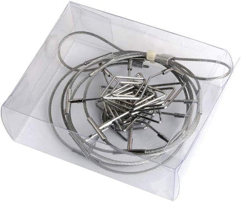 TFu Wall Hanging Photo Display, DIY Picture Frame String with 12 Clips for Photos, Notes and Artworks