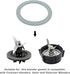 Blender Sealing Ring Gaskets O-Ring Gasket Seal Compatible with Oster and Osterizer Blender Models (4 Pack)