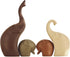 EABOSON Ceramic Modern Art 4 Pcs Elephant Statue Decorations for Home, Office, Living