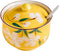 FUYU Hand-painted Flower Ceramic Condiment Pot, Seasoning Jar with Lid and Spoon