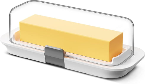 Countertop Pisol Butter Dish with Lid for and Refrigerator Door Shelf, Airtight Butter Keeper Container, Butter Holder