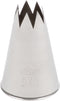 Ateco #826 Open Star Pastry Tip, 1/2'' Opening Diameter, Stainless Steel